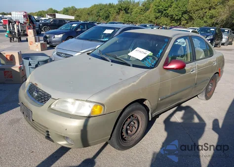 2002 Nissan Sentra Gxe z USA, uszkodzony, nr VIN 3N1CB51D52L598911